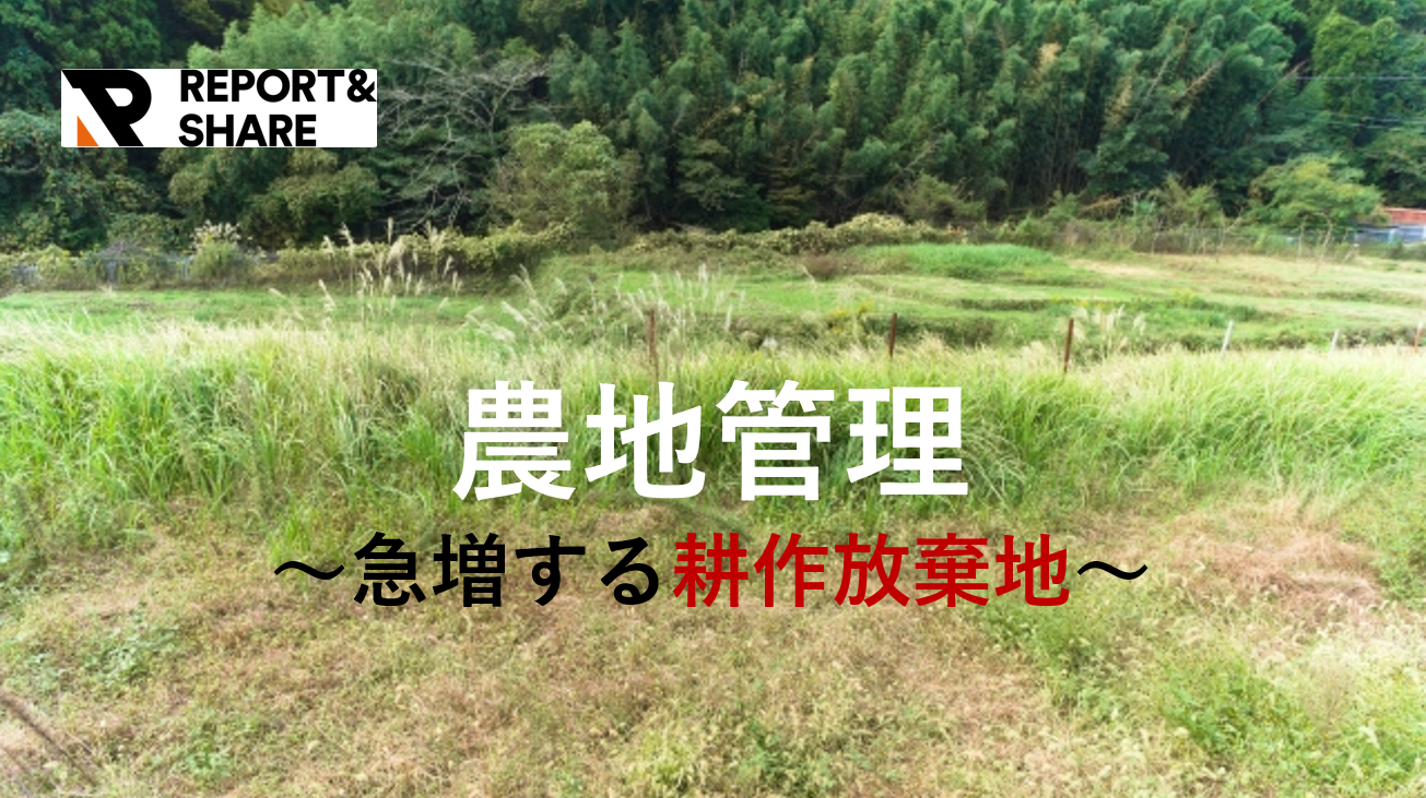 農地管理の「紙・台帳作業」から解放！REPORT＆SHAREが実現する業務効率化とデータ活用