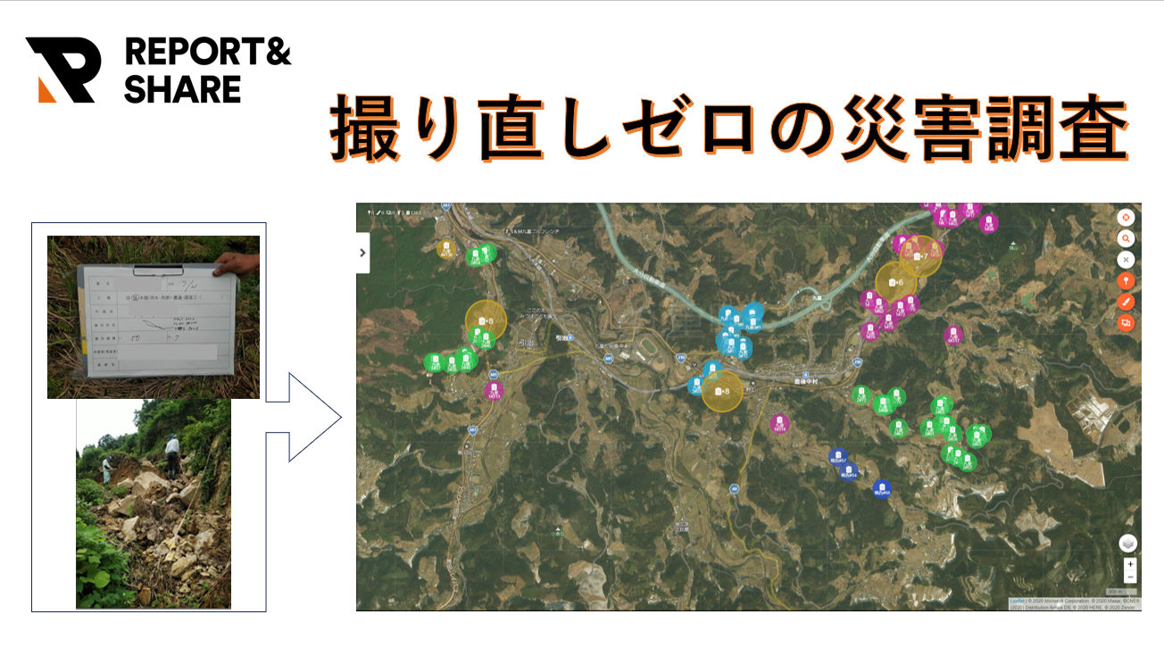 災害復旧DX|膨大な写真整理と査定資料作成を劇的に効率化した「REPORT&SHARE」